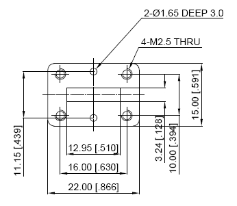 WR51 Half Height Waveguide Flange